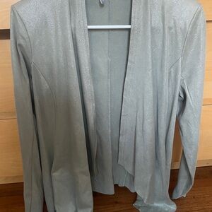Elegant Silver Green Women's Jacket